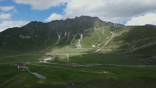 Drone Footage of a Mountainside in Georgia