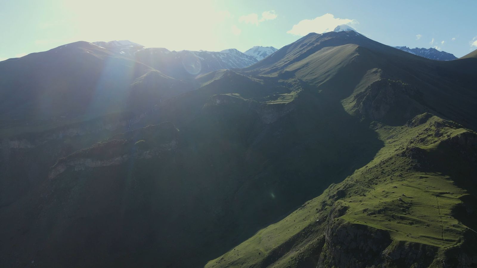 Stunning Aerial View of Misty Mountains Free Stock Video Footage ...
