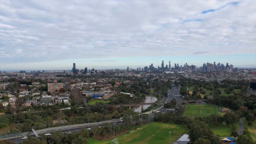 Aerial View of a City in Australia