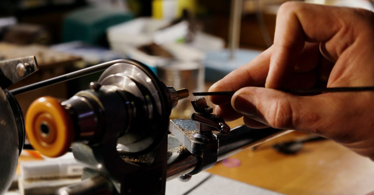 Sharpened Object Close Up View of a Man Sharpening An Object Free Stock Video Footage ...