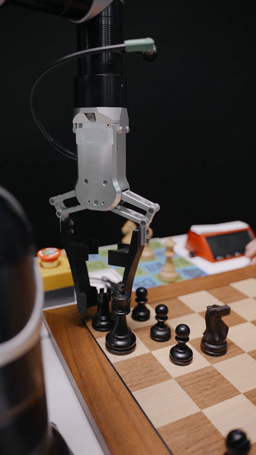 A Robot Playing Chess