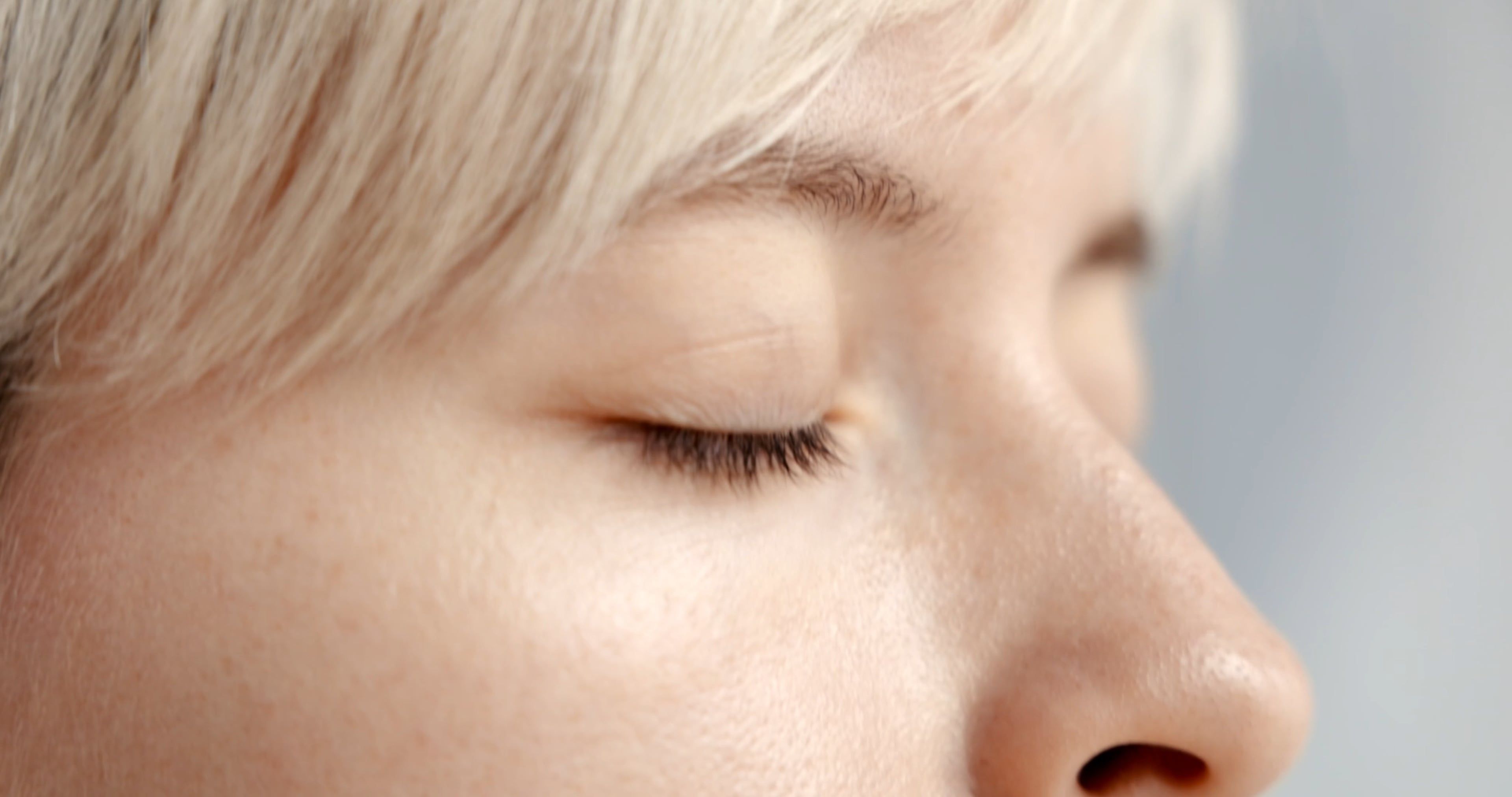 Close Up of a Woman's Face · Free Stock Video