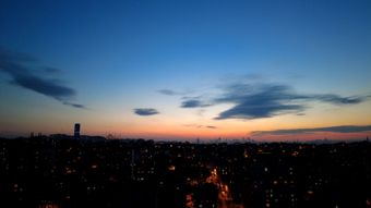 城市风景早上天空高清视频免费下载视频素材