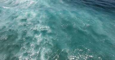 drone footage of the sea waves