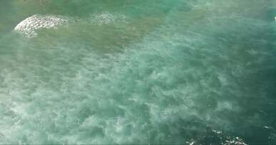 drone footage of a beach