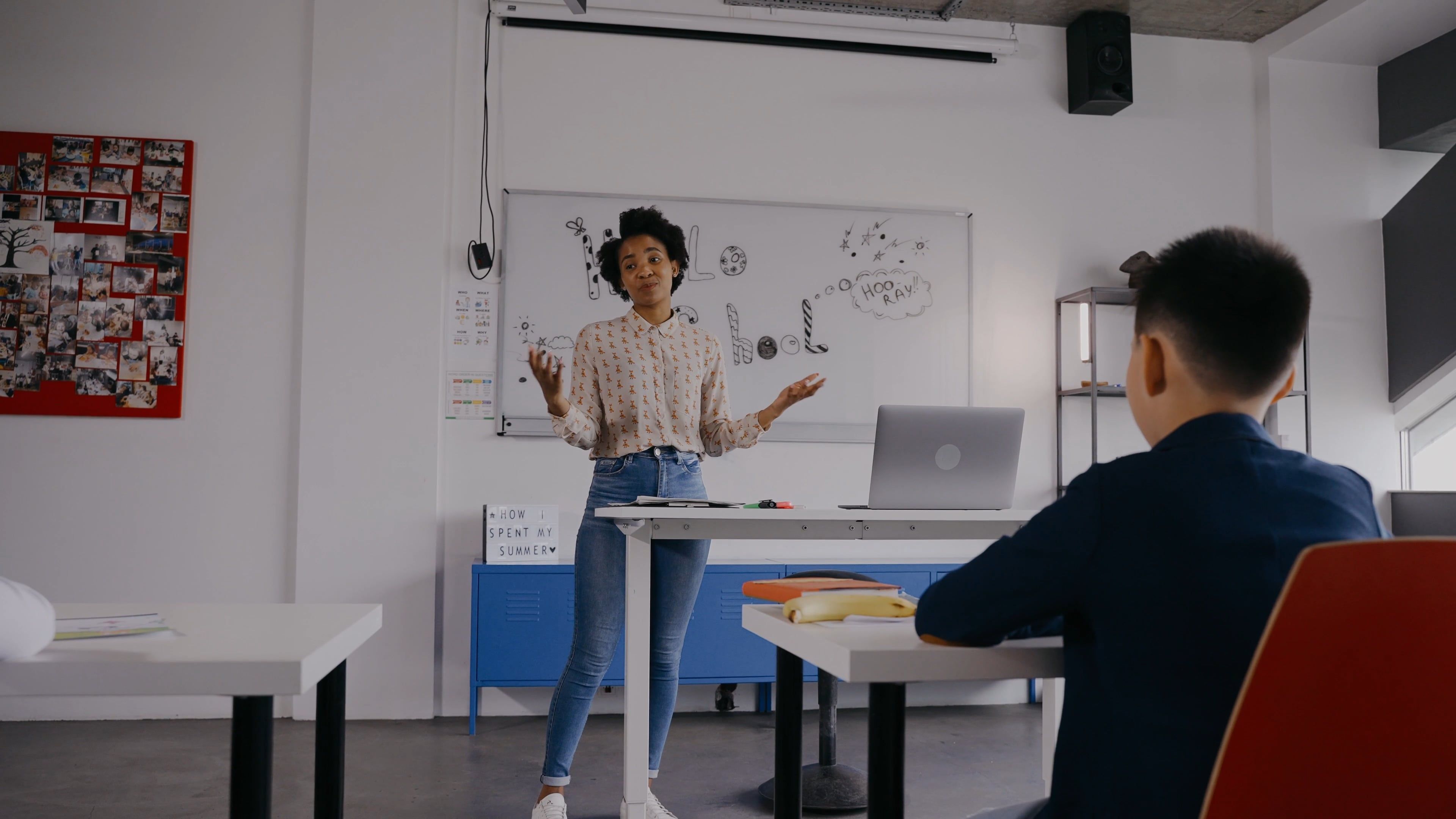 Video of a Teacher Teaching Students · Free Stock Video