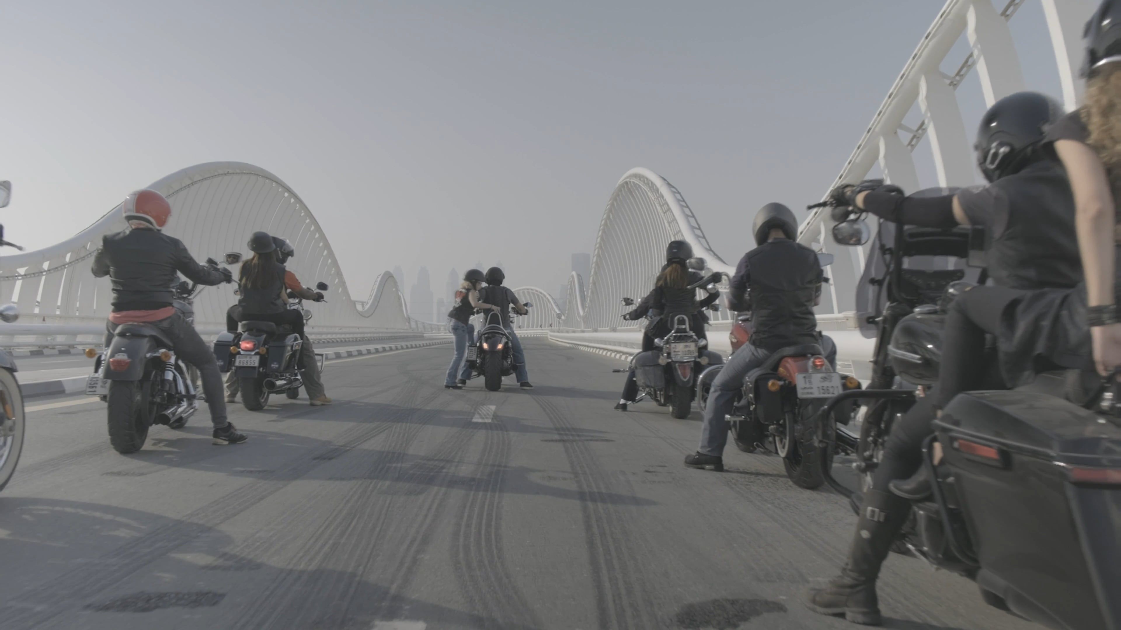 Bikers On The Street Of Dubai Free Stock Video Footage, Royalty-Free 4K ...