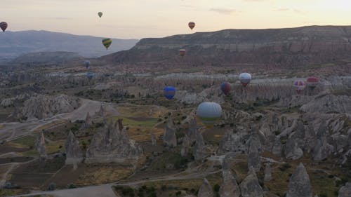 Video of Flying Hot Air Balloons