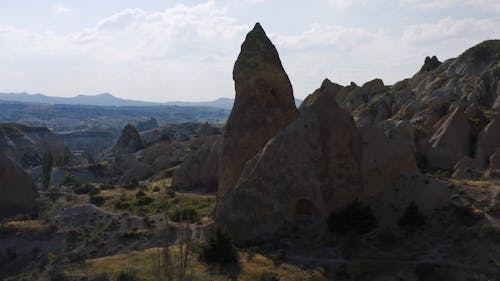 Aerial View of Natural Rock Formation