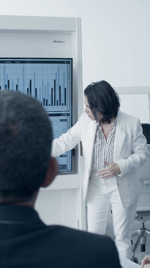 Woman Presenting at Work