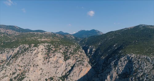 Pedestal Shot of a Scenic Landscape