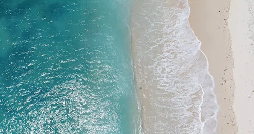 Drone Shot of a Beach