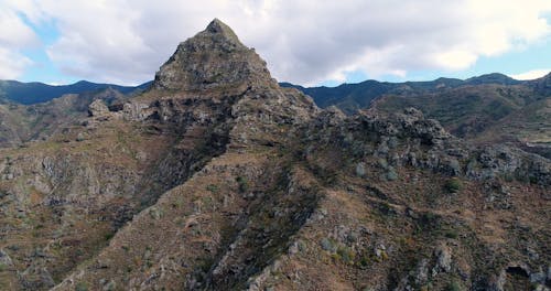 Drone Footage of a Rocky Mountain