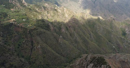 Drone Footage of a Mountainside