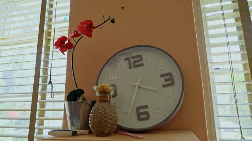 A Round Wall Clock 