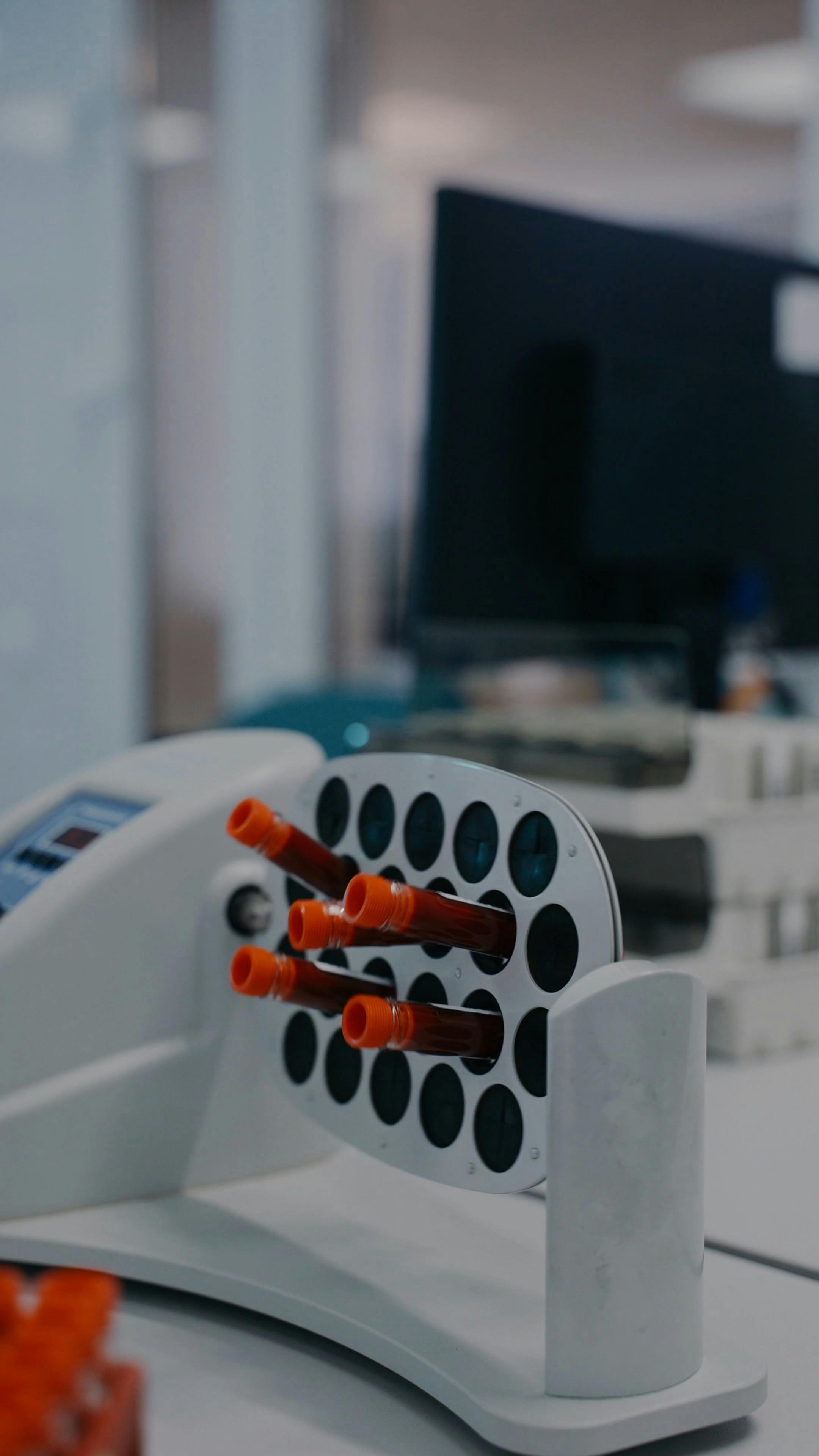 A Test Tube Rotator Machine in the Laboratory Free Stock Video Footage, RoyaltyFree 4K & HD