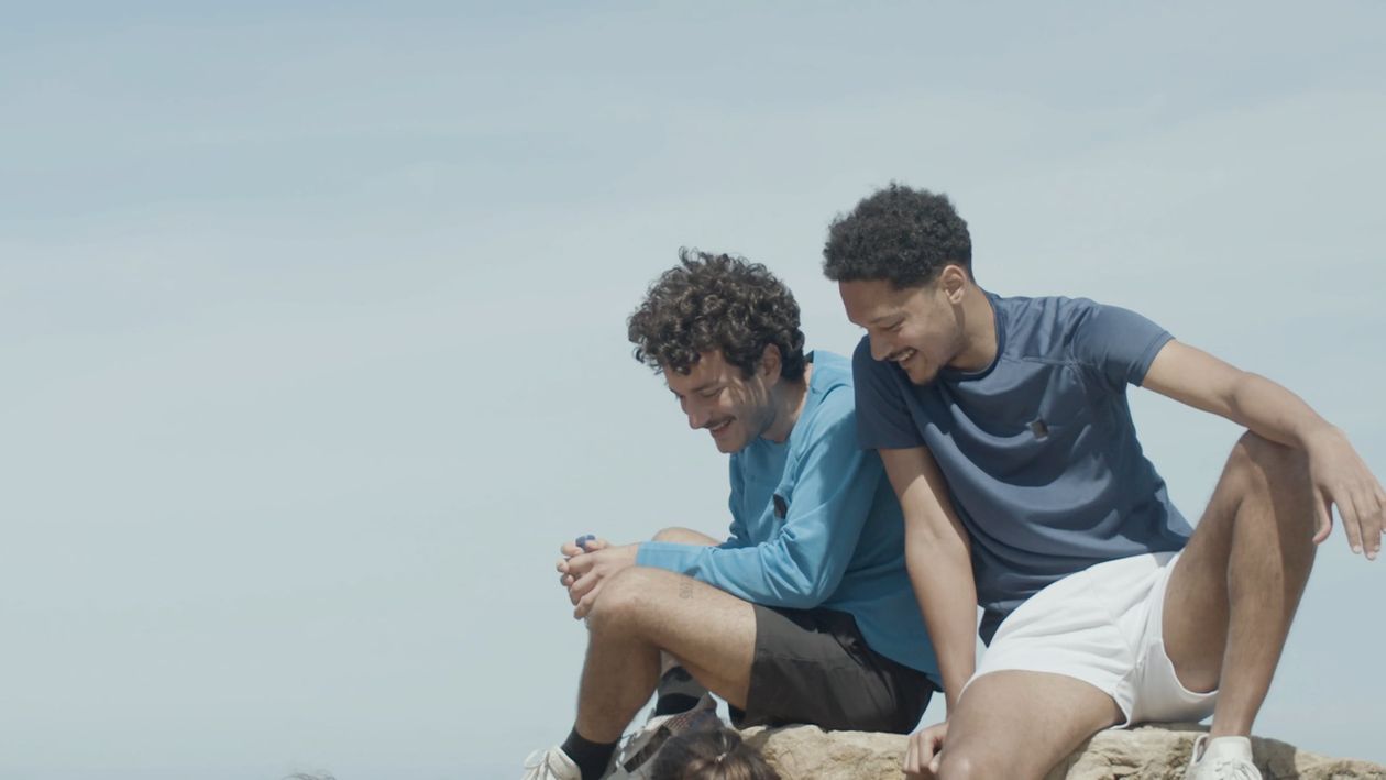 Friends On The Rocks Friends Talking while Sitting on the the Rock Free Stock Video Footage ...