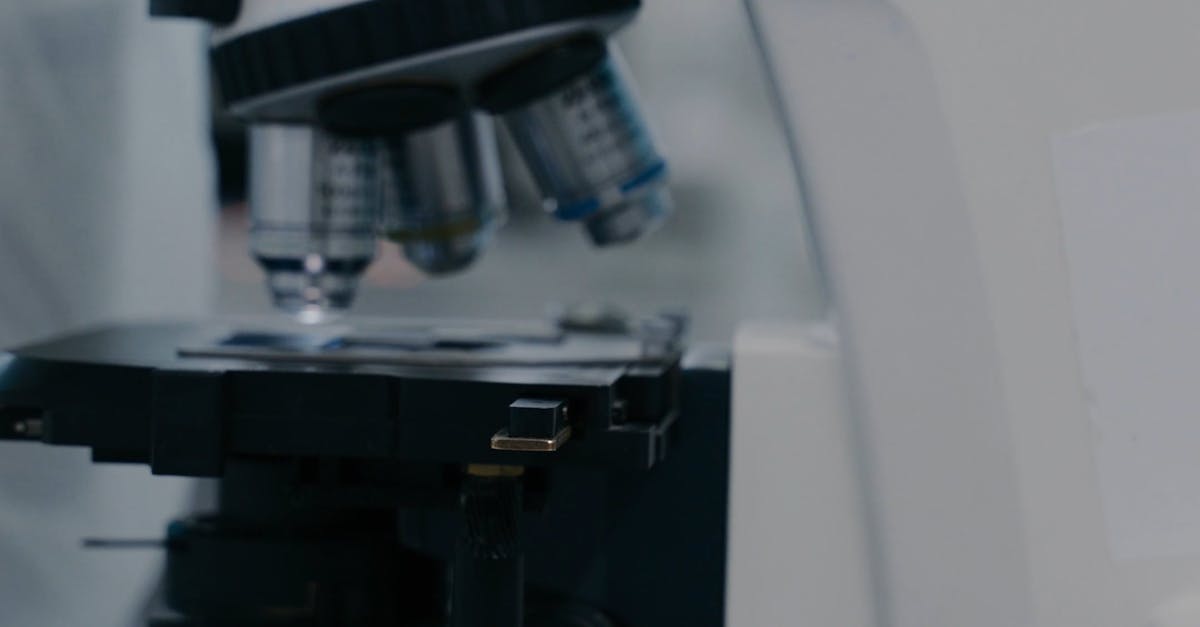 Side View of a Person Using a Microscope in a Lab Free Stock Video ...