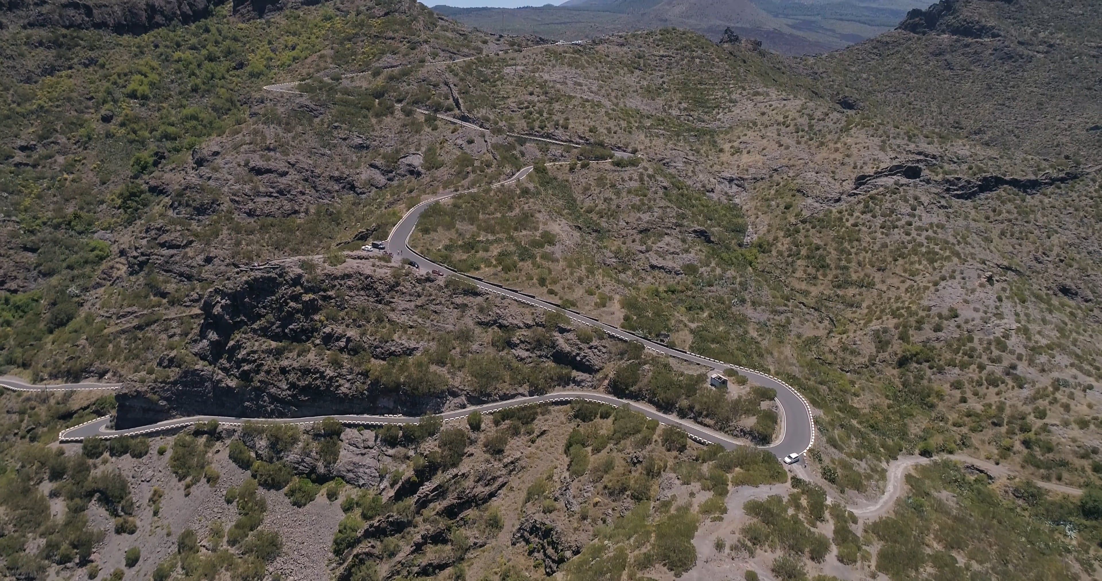 Drone Footage of a Road and Mountain · Free Stock Video
