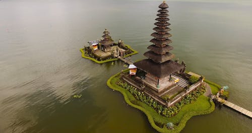 Drone Footage of Pura Bratan