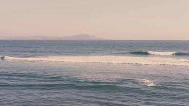 slow motion of waves in the sea