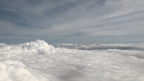 Tracking Shot of a Sea of Clouds