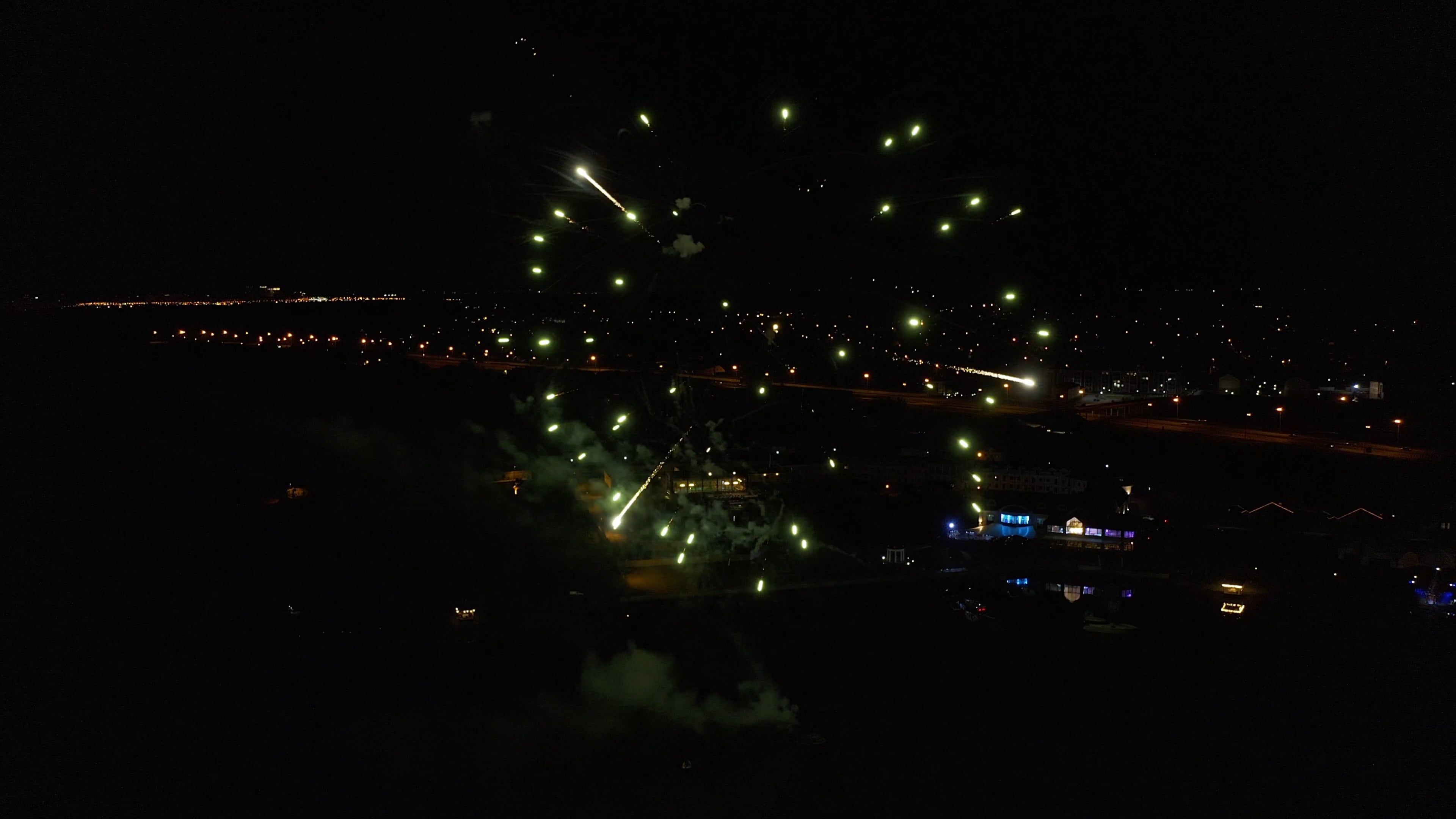 aerial footage of fireworks during nighttime 8419700 — free pexels stock footage