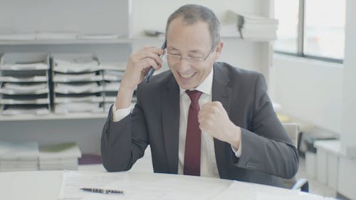 Businessman Talking On The Phone