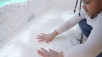 石英砂画画视频素材