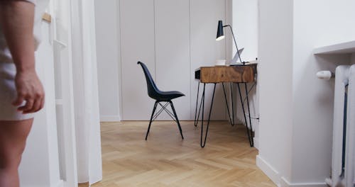 A Woman Sitting on a Chair