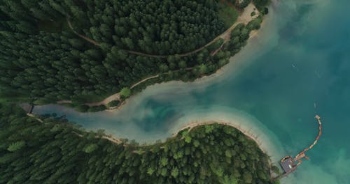Aerial Footage of a Lake
