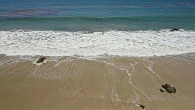 sea waves rushing to shore