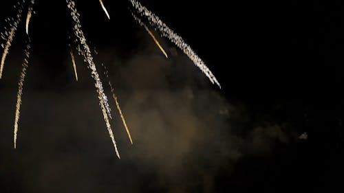 Fireworks Display on Dark Sky