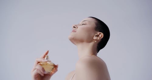 Woman Advertising A Perfume · Free Stock Video