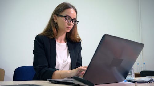 Woman using Laptop 