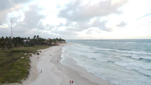 Aerial Footage of a Beach