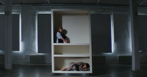 Woman Trapped In Box Woman Trapped Inside a Box · Free Stock Video