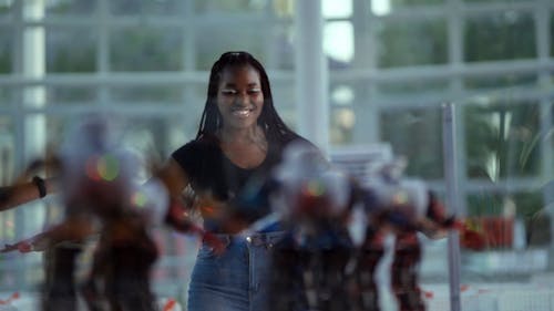 Video of Siblings Dancing Along with the Robots