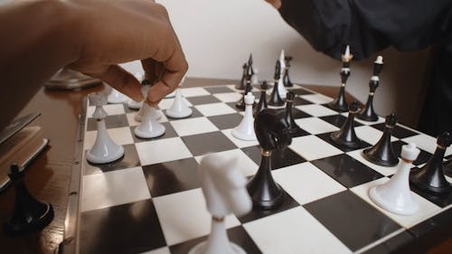 Close Up Video of People Playing Chess