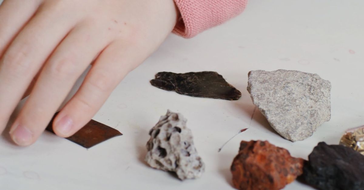 Look At Rocks A Person Looking at the Rocks Using a Magnifying Glass Free Stock Video ...