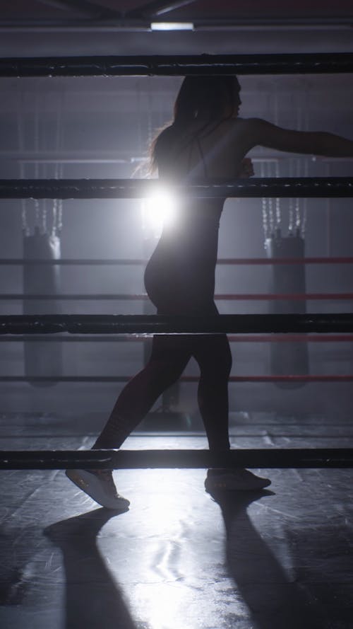 Woman Shadow Boxing