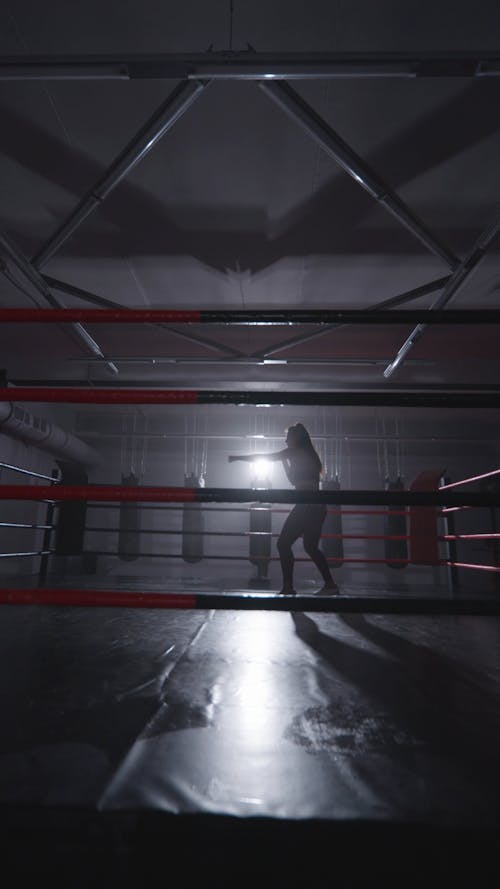 A Boxer Doing Shadow Boxing