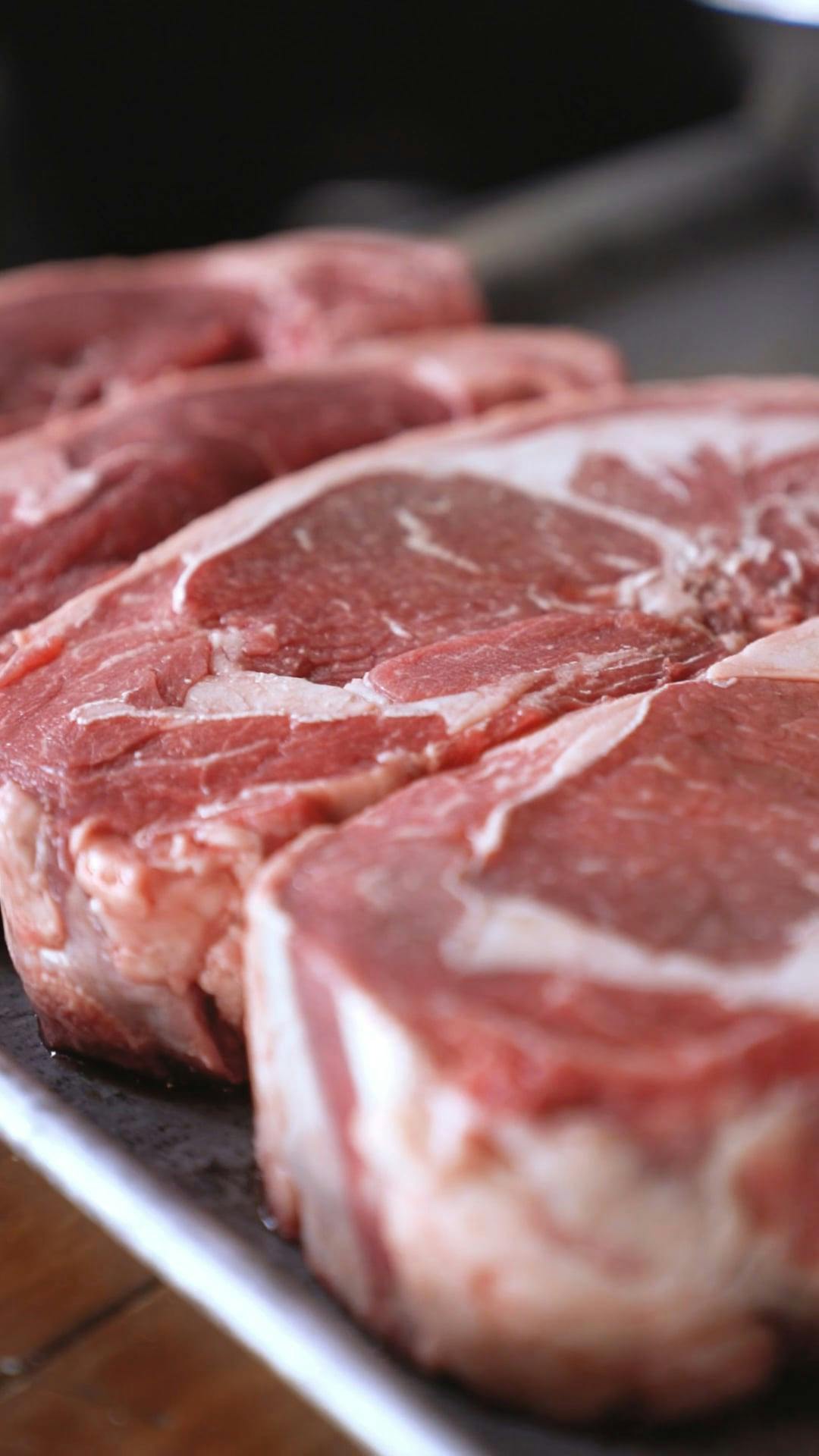 tracking-shot-of-uncooked-meat-free-stock-video