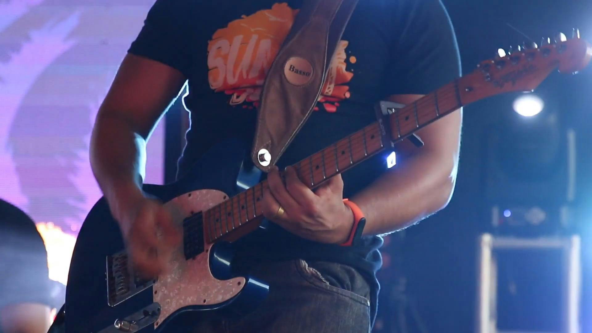 A Person Playing Electric Guitar · Free Stock Video