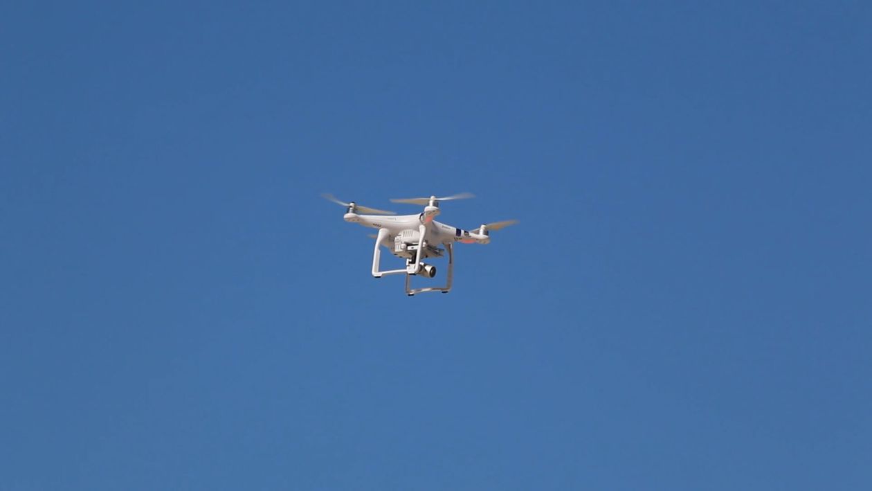 Flying Camera Images A Drone Camera Flying in the Sky Free Stock Video Footage, Royalty-Free ...