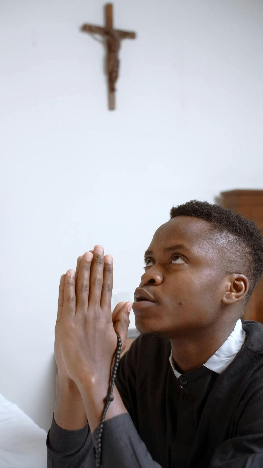 Man Looking Upwards while Praying Free Stock Video Footage, Royalty-Free 4K  & HD Video Clip