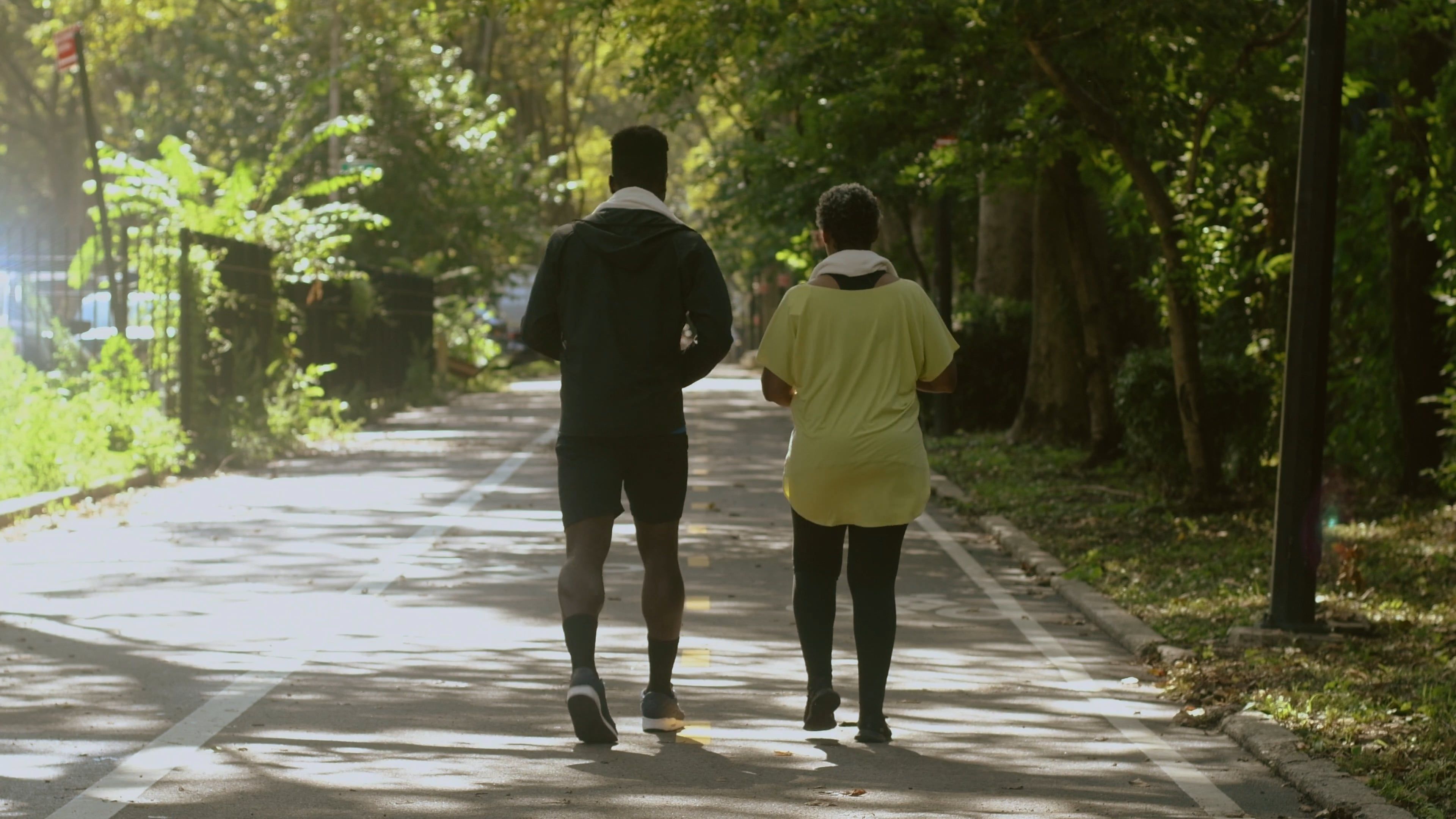 A Man and a Woman Walking in a Park Free Stock Video Footage, Royalty ...