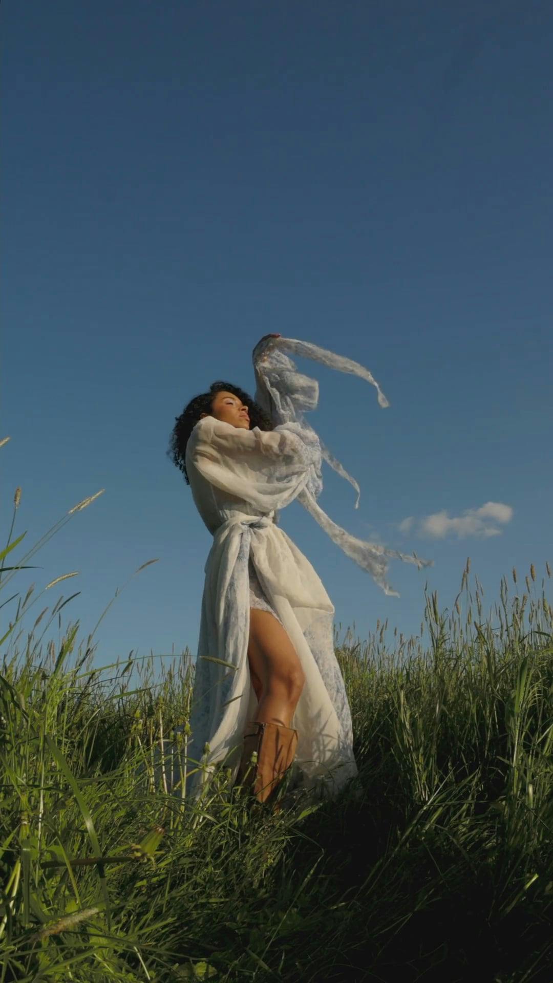 A Woman's Dress Swaying in the Wind · Free Stock Video