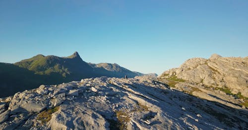 Drone Footage of a Mountainside