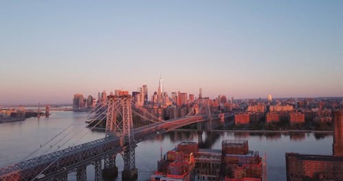 Aerial Footage of a Bridge